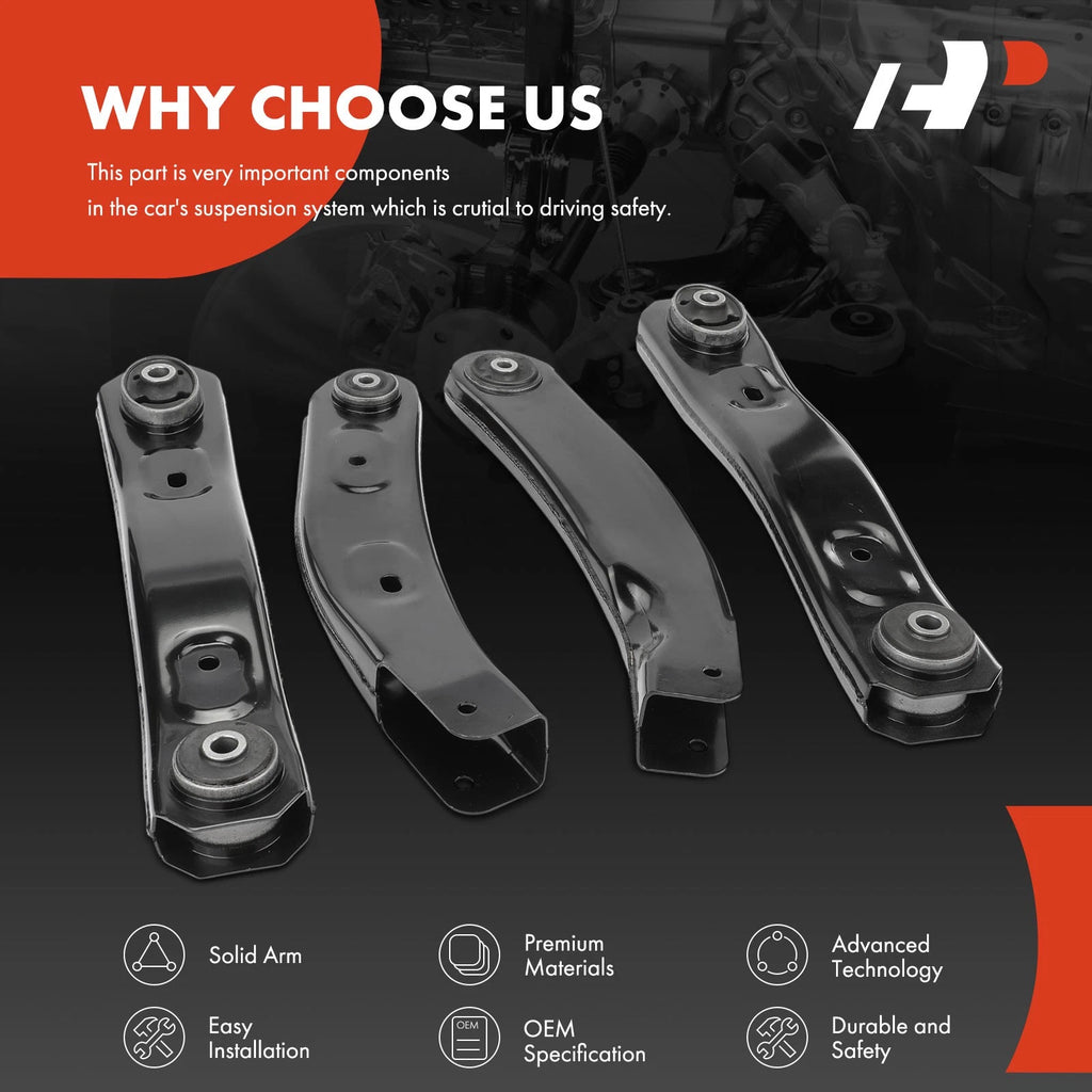 Set of 4 Front Control Arms for Jeep WJ Grand Cherokee (1999–2004)