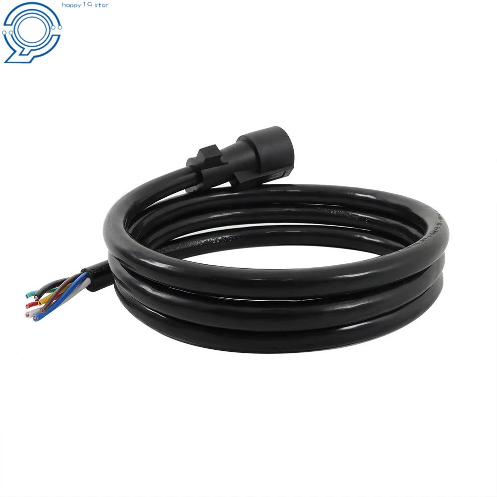 7 Way Plug Inline Trailer Cord for Heavy Duty Trailers (7 Feet)