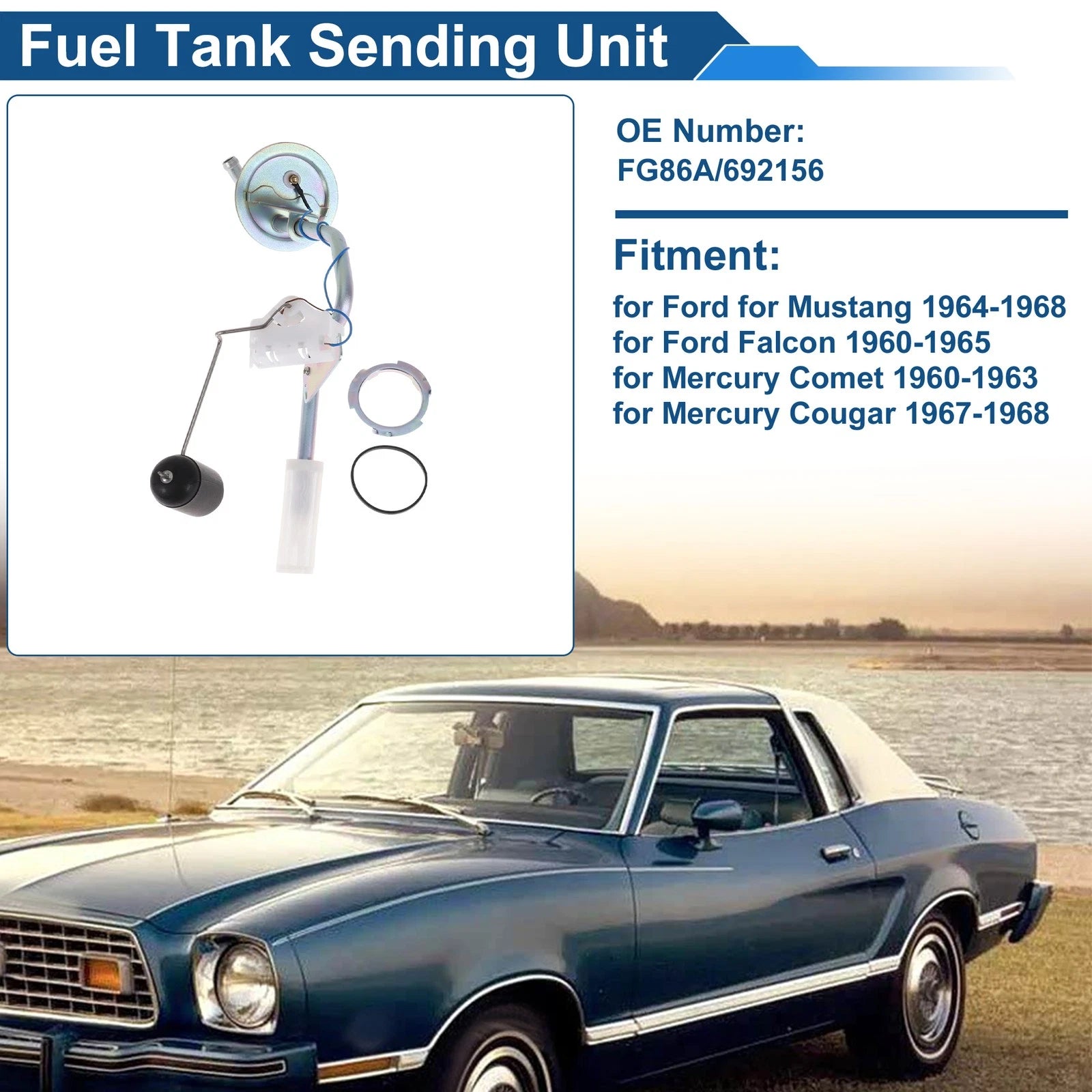 Fuel Level Sending Unit Module for Ford Mustang (1964–1968) FG86A/692156