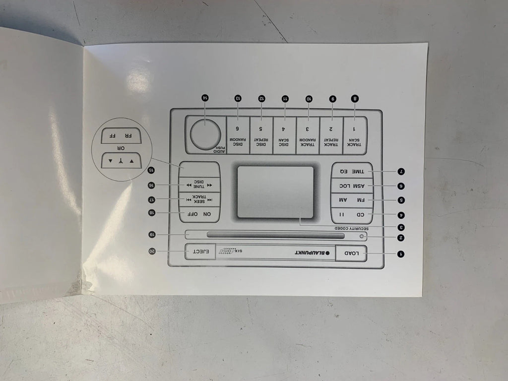 Service Booklet & Blaupunkt Audio Handbook for Holden VZ WL Commodore (2005)