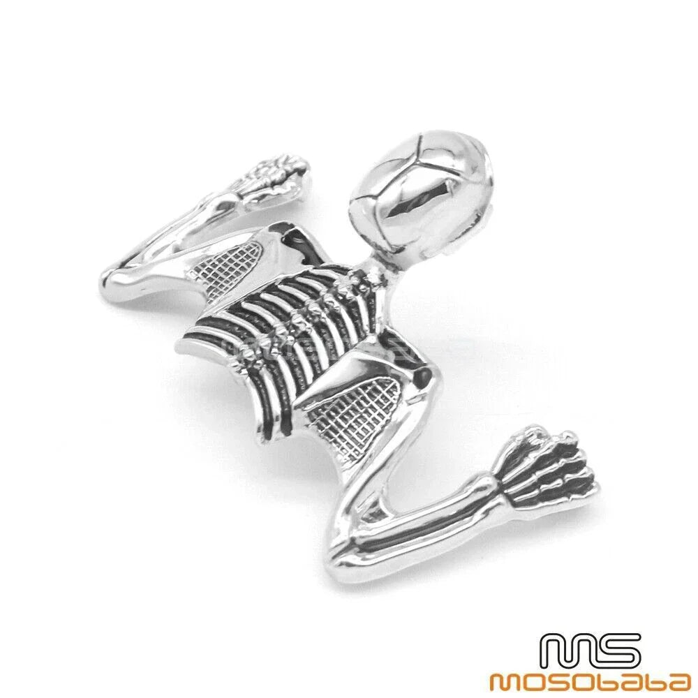 Chrome Skull Headlight Visor for Harley Dyna Bobber