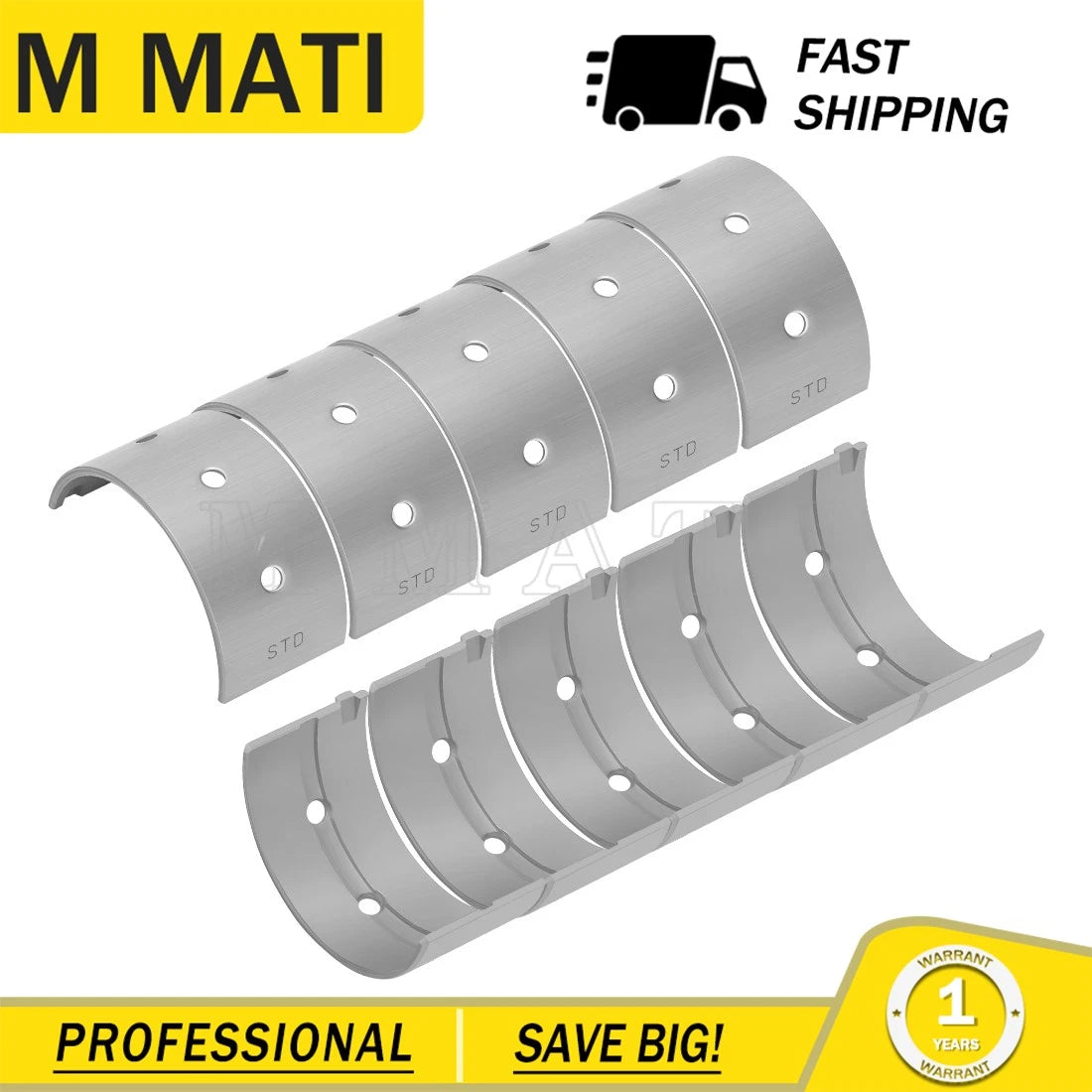 10 Crankshaft Main Bearings for Yamaha FX1800 VX1800 GX1800 FA1800 FC1800 GP1800R