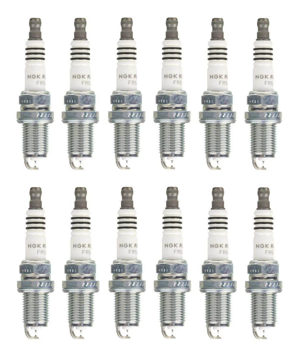 Set of 12 NGK Ruthenium HX Spark Plugs for Mercedes Chrysler BMW V6 V12
