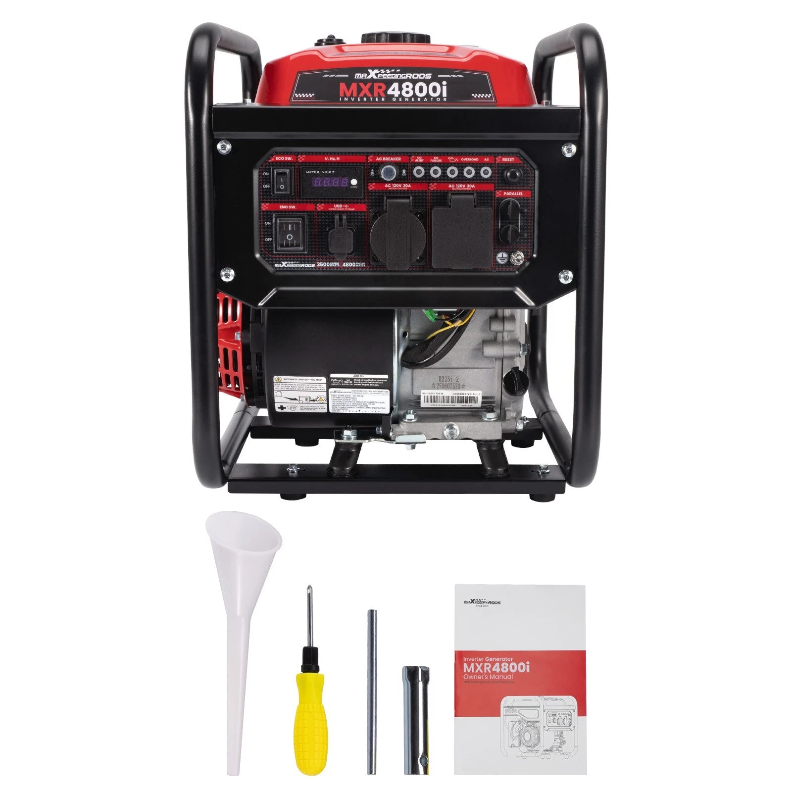 3500W Gas Generator with Digital LCD Display and Eco Mode