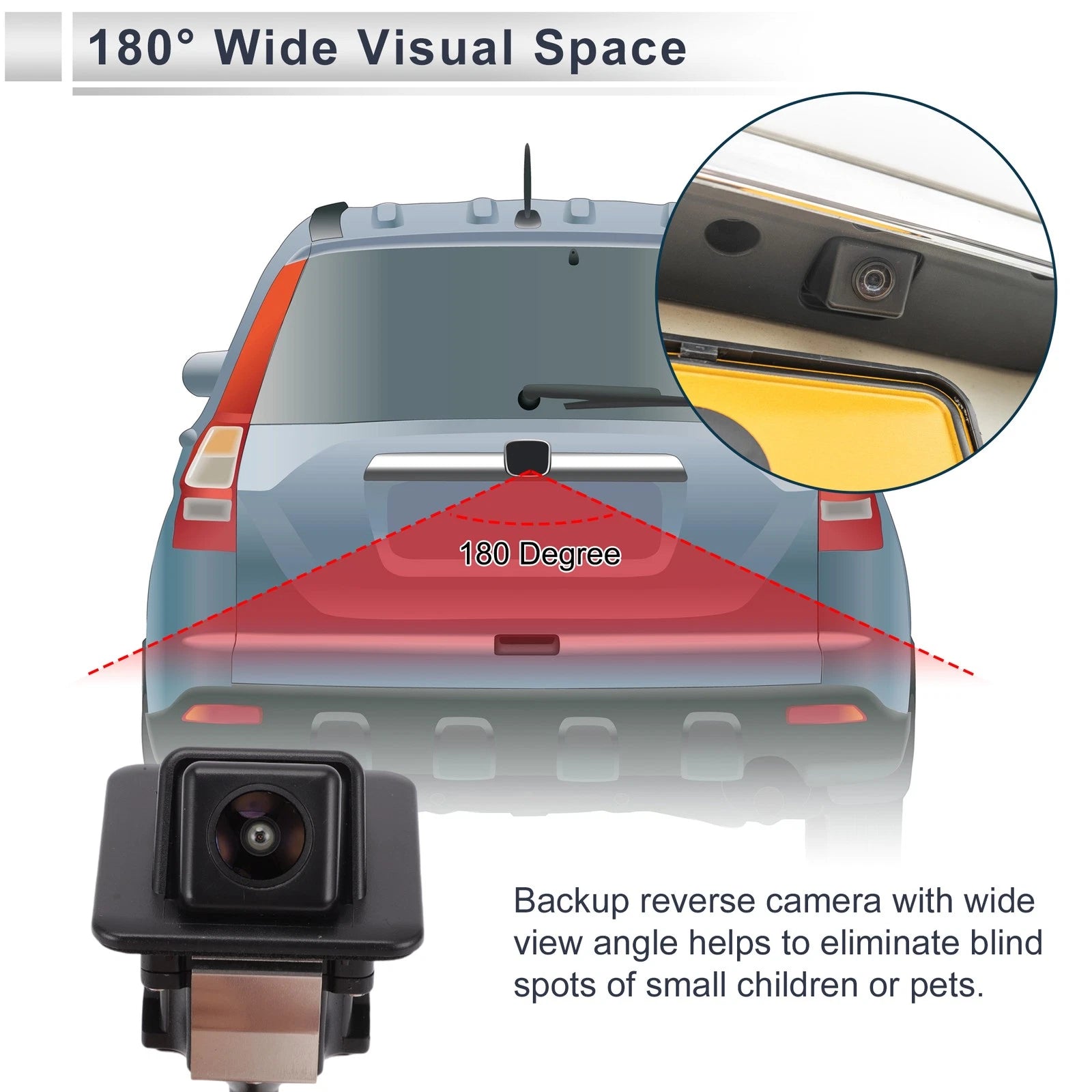Rear View Camera for Hyundai Elantra (2011–2016) 120-180 Degree