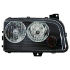 Passenger Side Halogen Head Light Assembly w/o Clear Lens Over Amber Signal Bulb