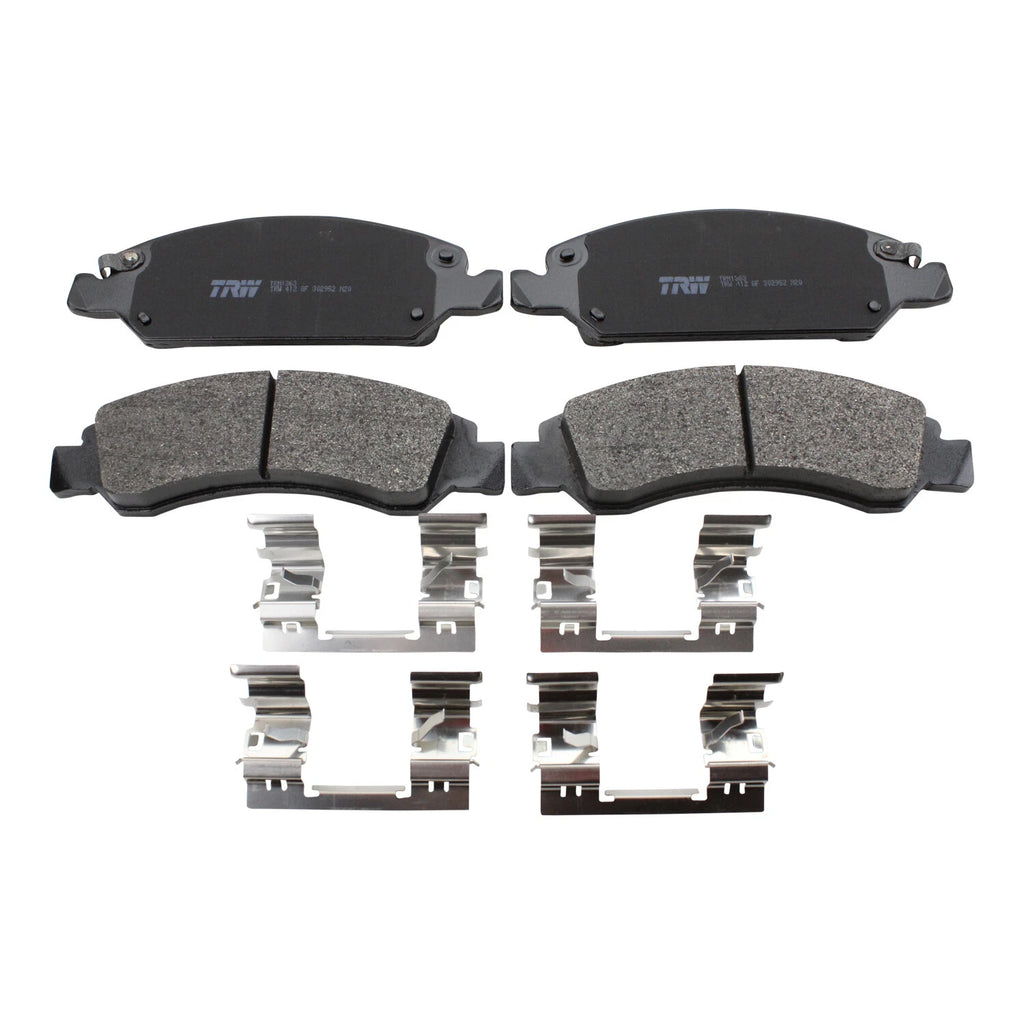 Set of 4 TRW Pro Metallic Slotted Brake Pads for Cadillac Chevrolet GMC