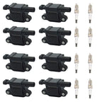 8x Ignition Coils + 8x Spark Plugs for Chevy Silverado 1500 Tahoe Suburban (2007–2014)