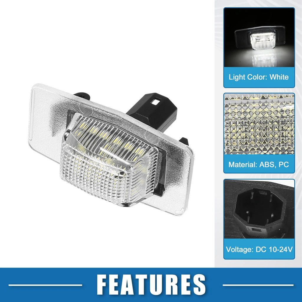 2Pcs LED License Plate Light Assembly No.YL8Z13550AA for Mazda MX-5 (1998–2005)