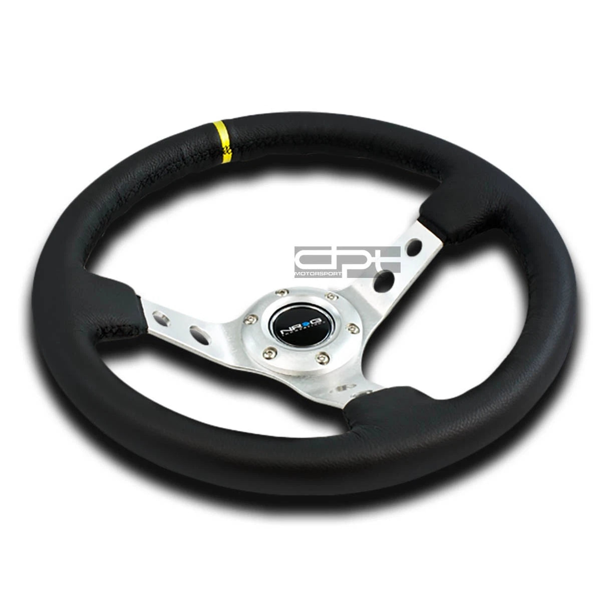 NRG 350MM 3" Deep Dish Steering Wheel for Universal (6-Hole)