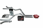 2.5" Dual Exhaust Kit for Ford F150 (2021–2025) - Cherry Bomb Extreme Slash Tip