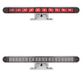 Third Brake Light LED Bar Replacement Clear Lens Chrome Housing for Toyota