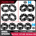Wheel Spacer Set for Jeep Wrangler and Ford Ranger (1–2 Inch, 5x4.5/5x114.3, 2018–2024)