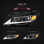 LED Halo Projector Headlights for Toyota Camry (2012-2014)