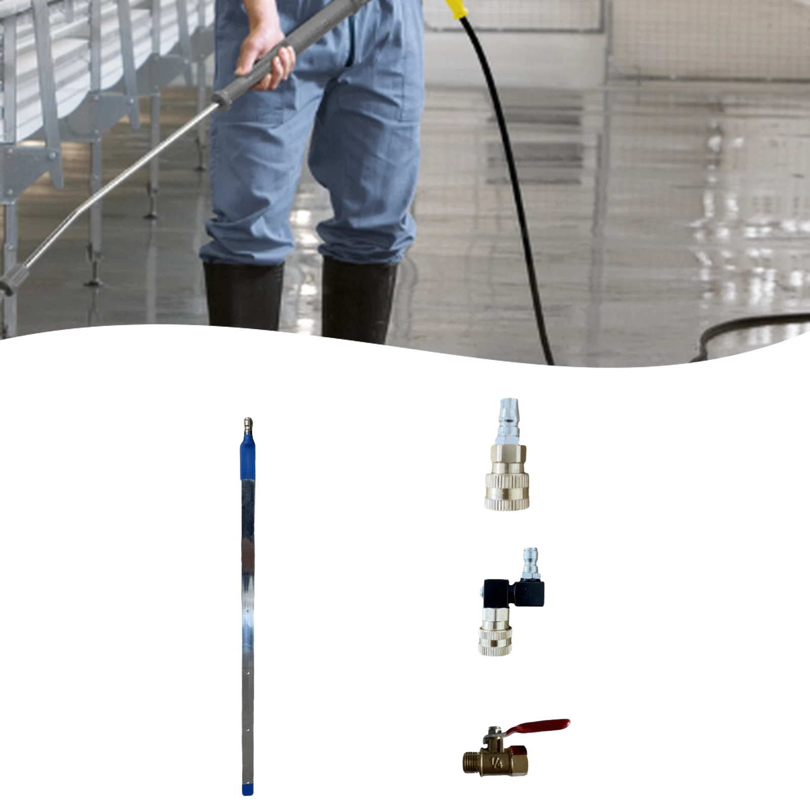 Water Tank Cleaning Tool with Swivel Head for Radiator and Condenser (60cm)