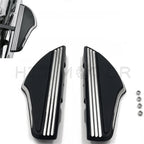 Shark Fin Passenger Footboard for Harley Dyna (2006–2017) Softail (2000–2019) Black