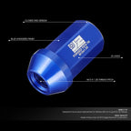 Set of 20 Closed End Lug Nuts M12 X1.25 25mm OD for J2 Engineering