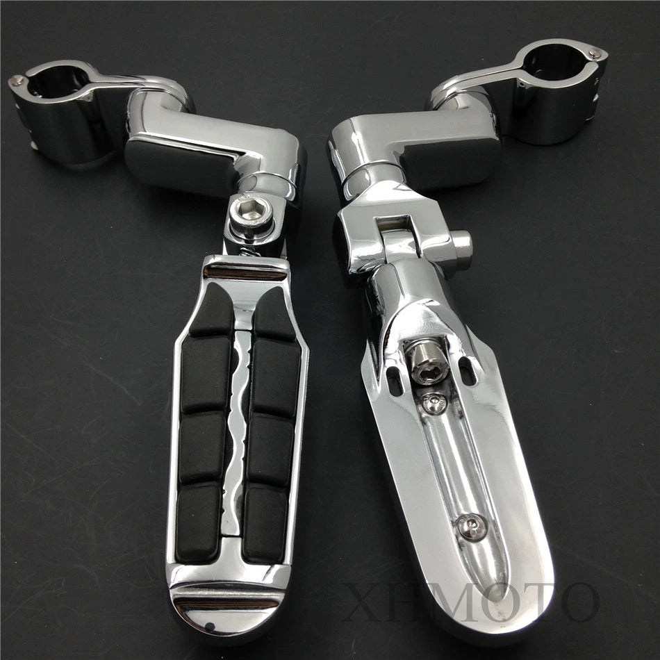 1.5" Highway Radical Tombstone Offset Mount Clamp Foot Peg for Honda GoldWing