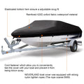 Boat Cover for V-Hull Tri-Hull (17ft–19ft) Heavy Duty UV Resistant