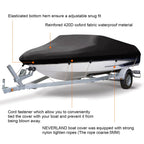 Boat Cover for V-Hull Tri-Hull (17ft–19ft) Heavy Duty UV Resistant