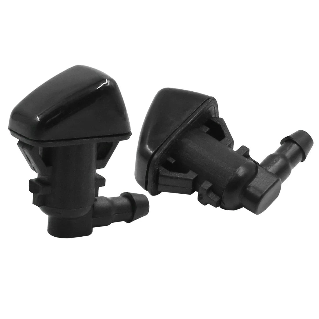 2X Black ABS Windshield Cleaning Nozzles for Ford Escape 