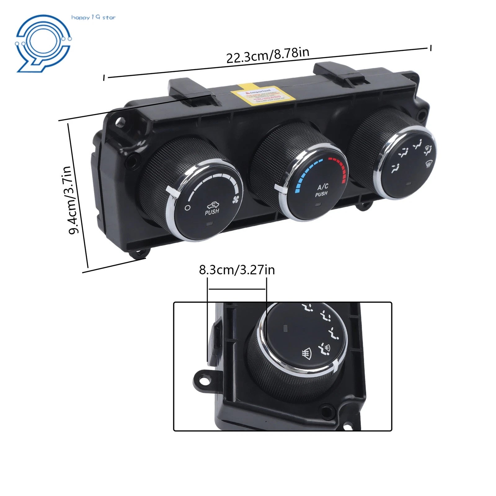A/C Heater Control Unit for Jeep Wrangler (2011–2014) 55111167AI 55111167AH