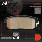 Set of 4 Rear Ceramic Brake Pads for Nissan Sentra (2002–2006) Maxima RX-8