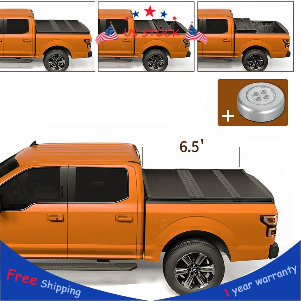 3-Fold Hard Solid Bed Tonneau Cover for Nissan Titan XD (2016–2024)