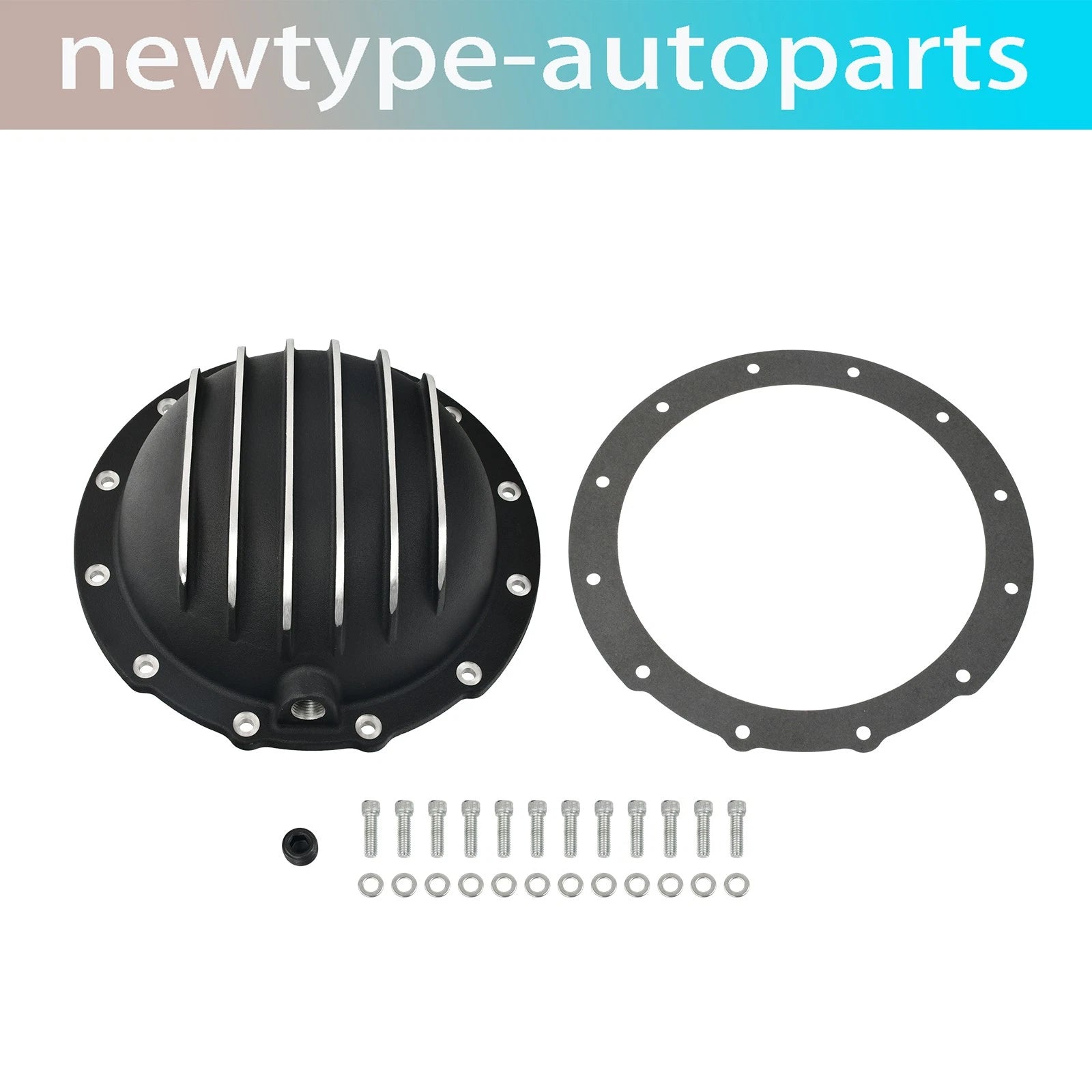 Differential Cover for Jeep AMC Model 20 (12 Bolts) with Gasket & Drain Plug