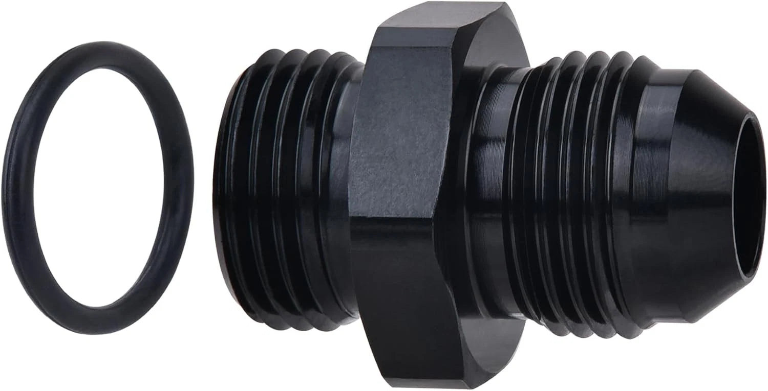 2-Pack 6AN Flare to 6AN ORB Male Fitting for Vehicle Fluid Transfer