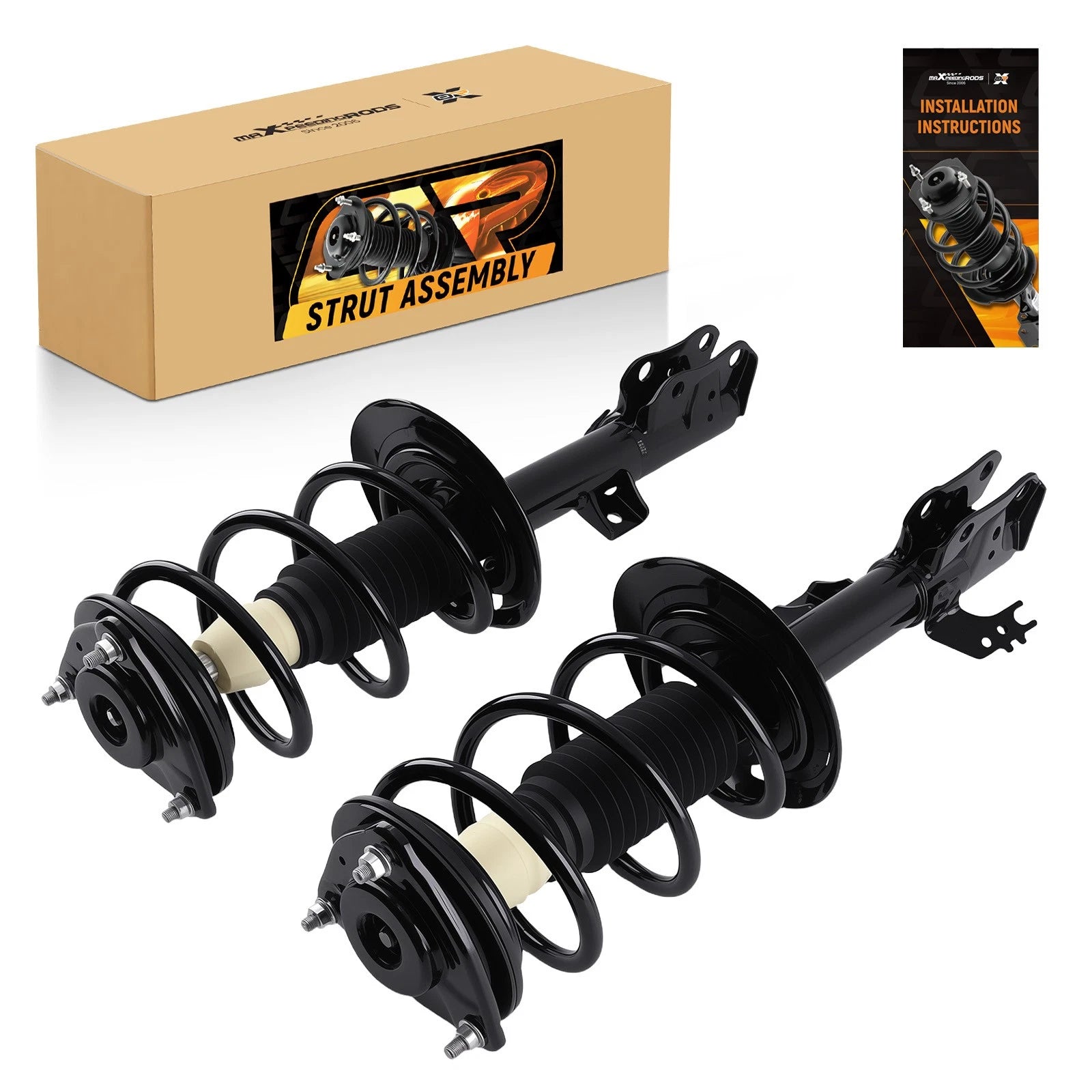 2X Front Struts w/ Coil Spring Assembly for Toyota Highlander (2020–2022)