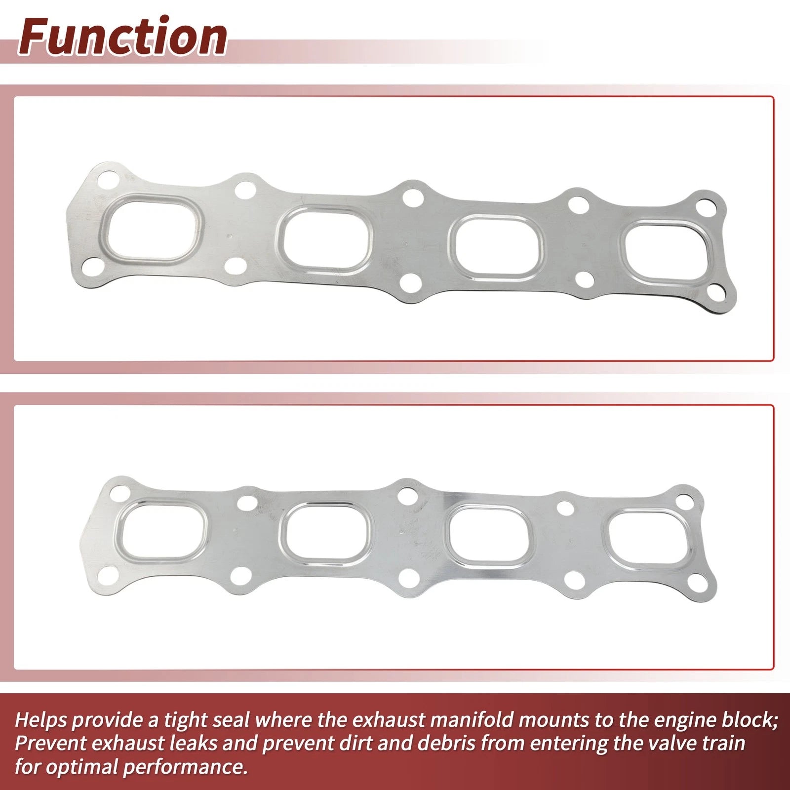 1 Pc Exhaust Manifold Header Gasket for Mitsubishi Outlander (2008–2010) No. 1555A185