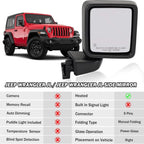 Pair Power Heated Mirrors for Jeep Gladiator Wrangler JL (2018–2024)