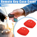 2X Key Fob Case Cover for Suzuki (2 Button) - Silicone Red