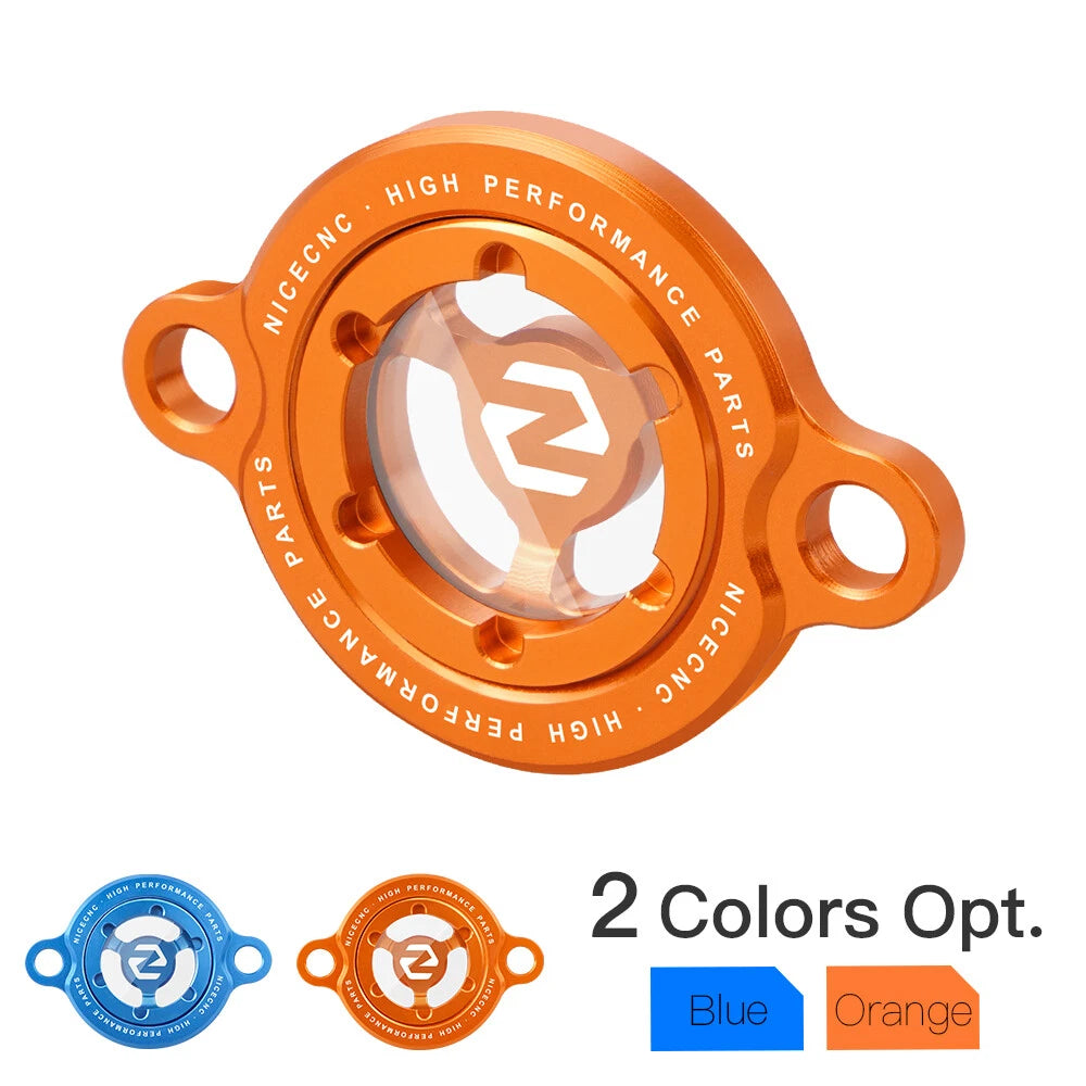 Clear Oil Filter Cover Cap for KTM 250 350 SXF XCF EXC-F 2014–2025