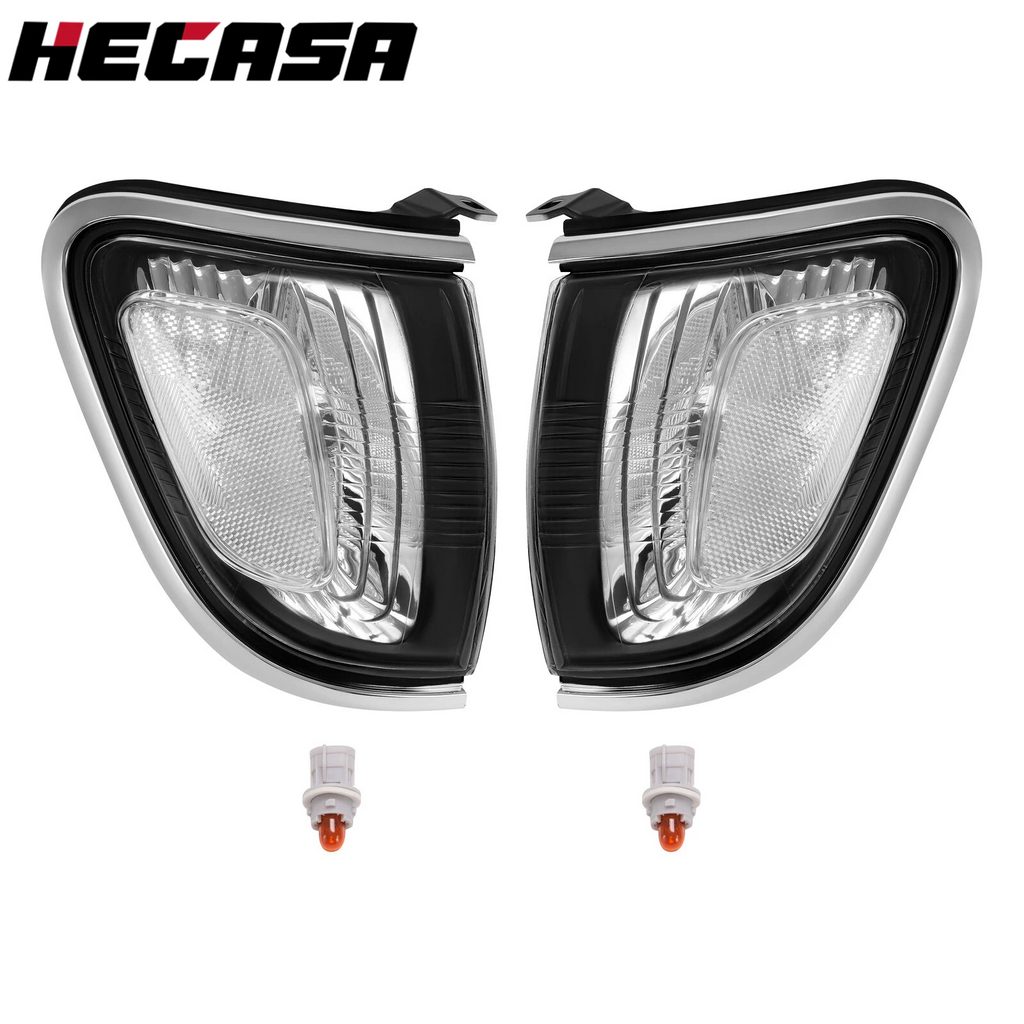 2X Clear Front Corner Signal Lights for Toyota Tacoma (2001–2004)