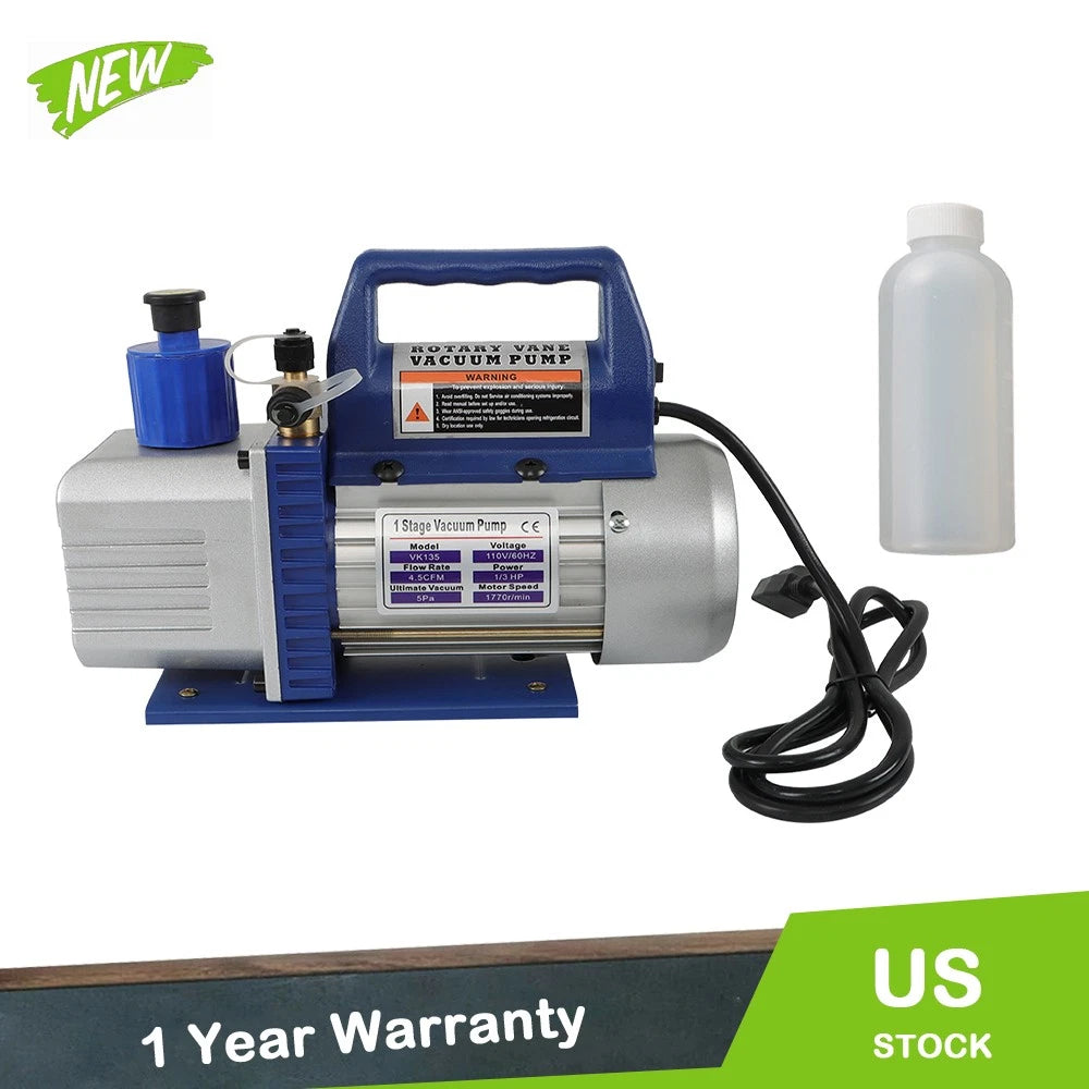 Air Vacuum Pump for HVAC (1/3HP, 4.5CFM)