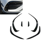 6 Pcs Black Front Bumper Lip Splitter Spoiler for Mercedes Benz C-Class (2022-2023)