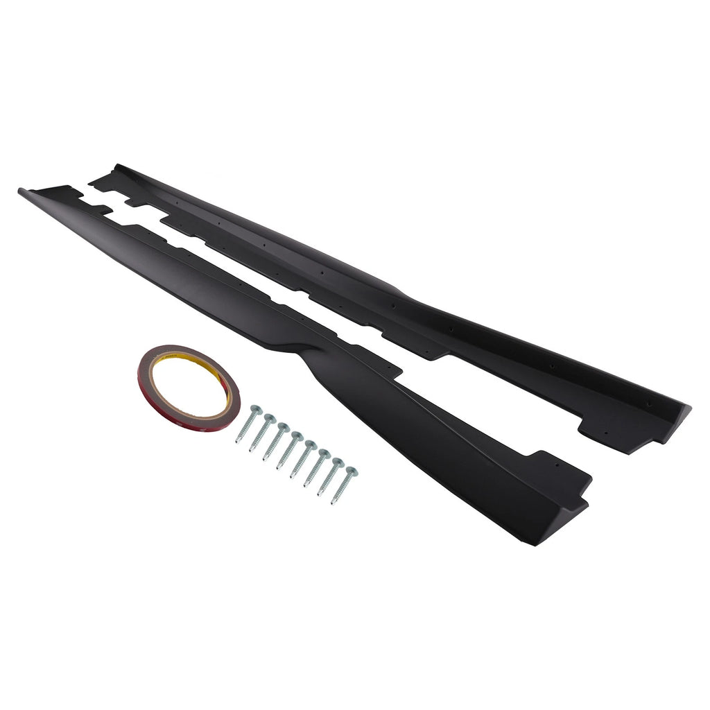 Body Kit Side Skirt Extension Panel for Chevrolet Camaro (2016–2020) Matte Black