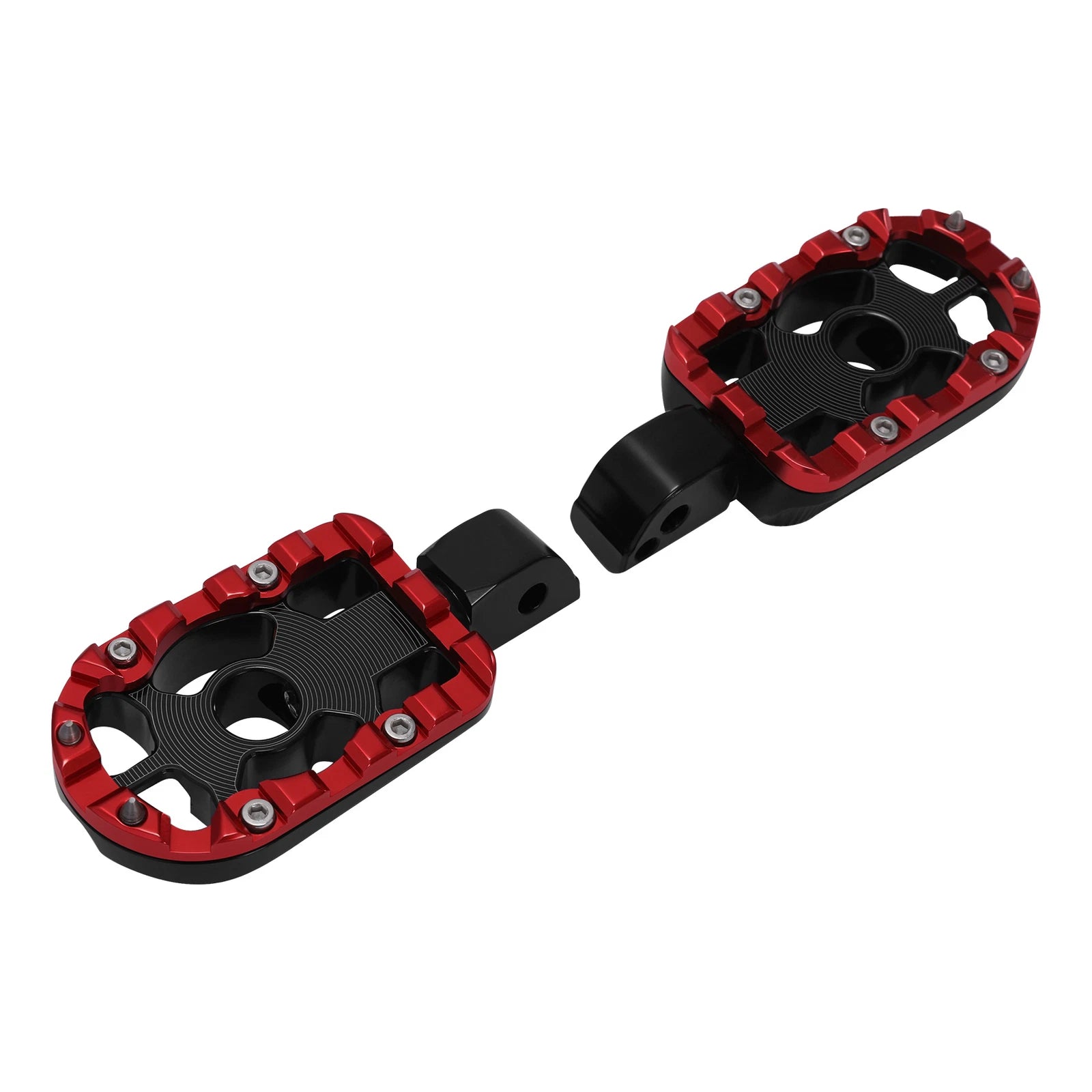 Passenger Foot Pegs Footrest for Harley Softail Fat Bob (2018–2024) Black Red