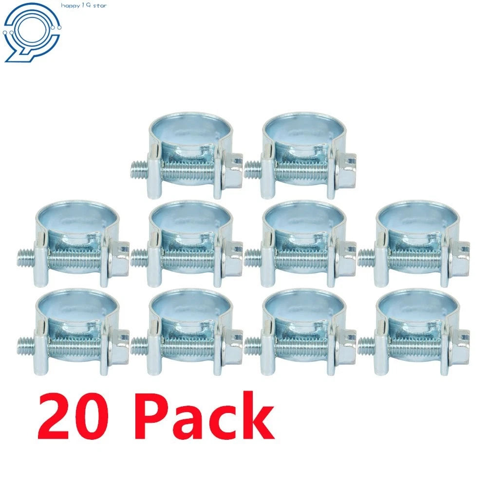 20 Pack Fuel Injection Hose Clamps for (13mm - 15mm)