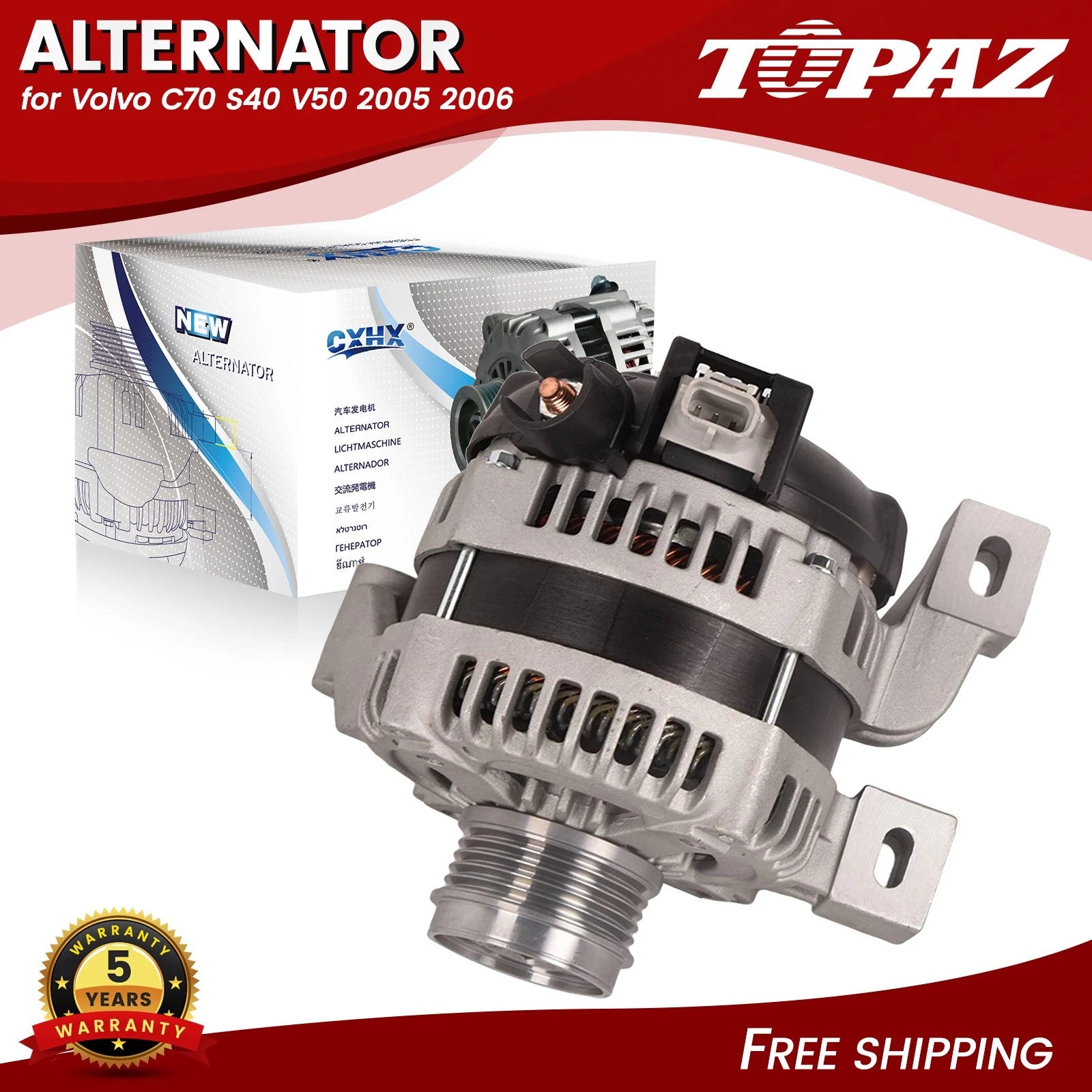 12V 150A Alternator for Volvo C70 S40 V50 (2005–2006)