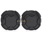 2X Front Matte Black Rim Caps for Polaris Ranger Crew SP 570 (2022–2025)