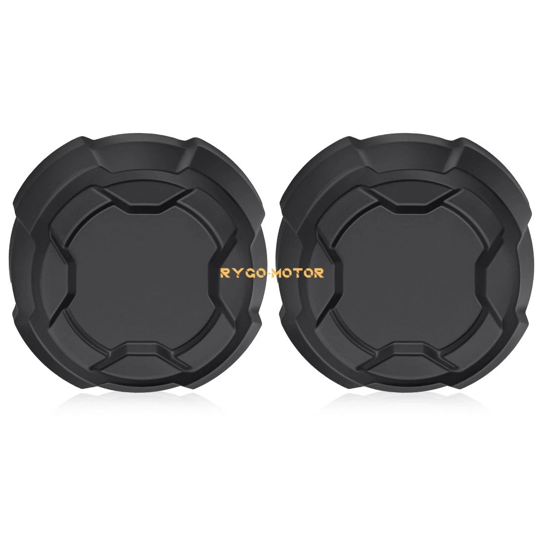 2X Front Matte Black Rim Caps for Polaris Ranger Crew SP 570 (2022–2025)