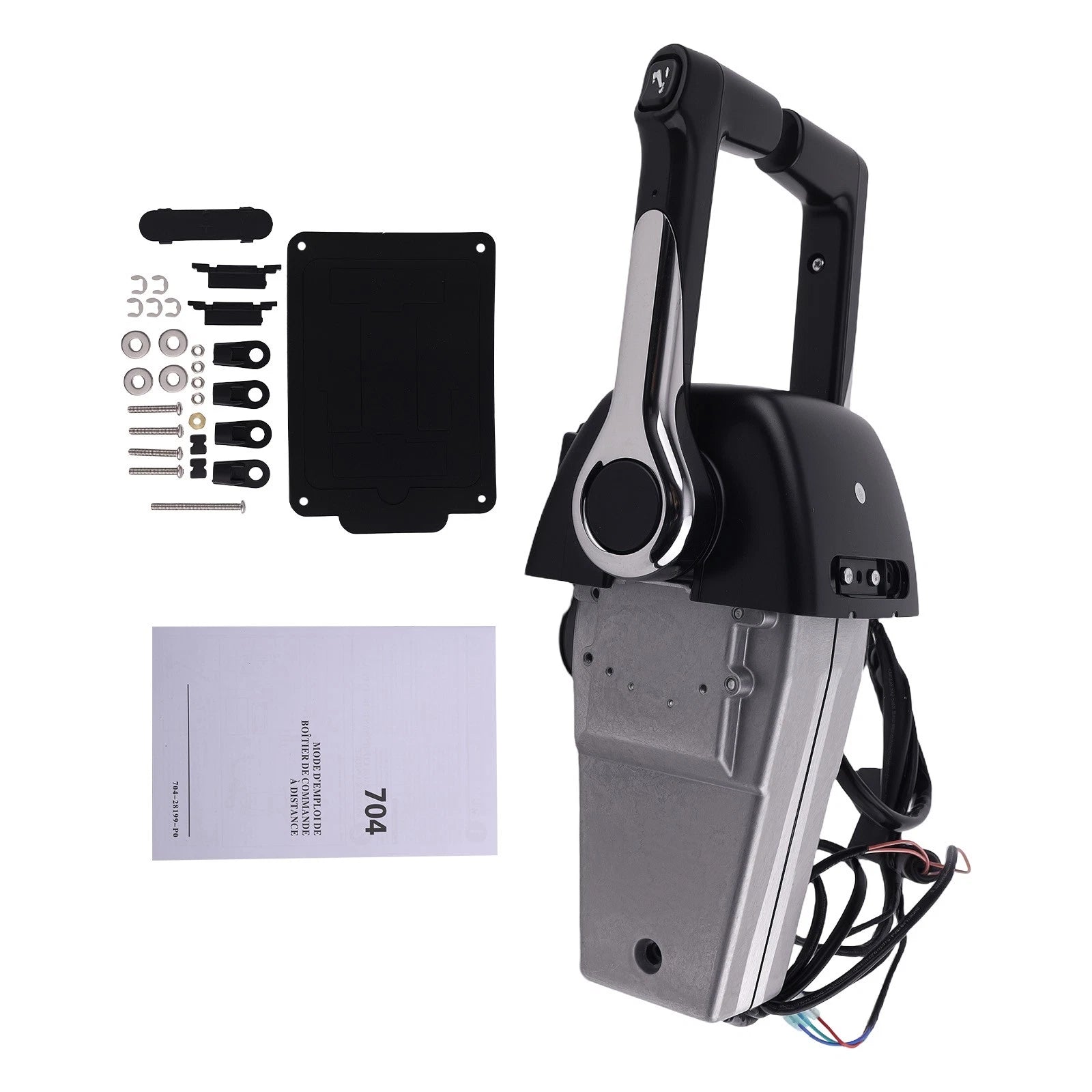 Dual Outboard Remote Control Box for 704 Top Mount (704-48207) Black