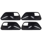 4PC Carbon Look Interior Door Handle Bowl Cover for 3 4 Series F30 F34 3GT
