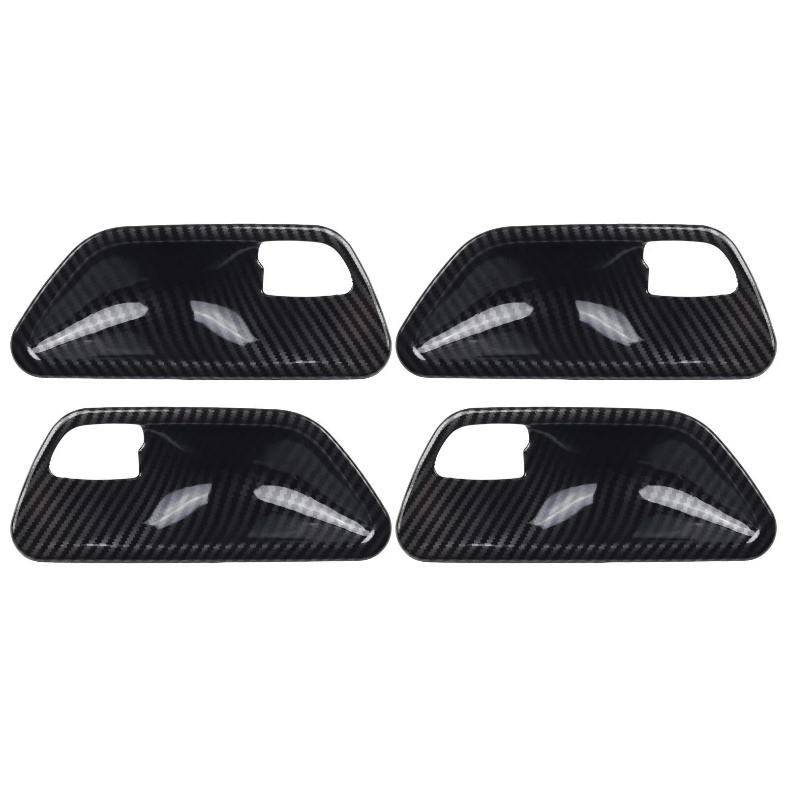 4PC Carbon Look Interior Door Handle Bowl Cover for 3 4 Series F30 F34 3GT