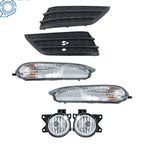 6X Bumper Fog Lights with Cover Bezel for Honda Pilot (2016–2018)