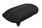 Leather Console Lid Armrest Cover for Ford Mustang (2015–2020) Black Beige