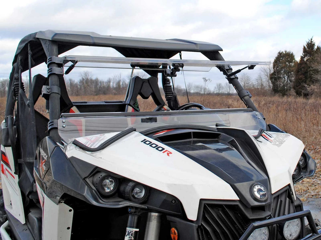 Heavy Duty Scratch Resistant Flip Windshield for Can-Am Maverick (2013–2023)